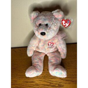 Ty Large Plush Beanie Buddy - Celebrate 15 Year Anniversary Bear with tags